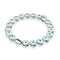 Weiß | 925 Sterling Silber | Kristall Böser Blick Armband